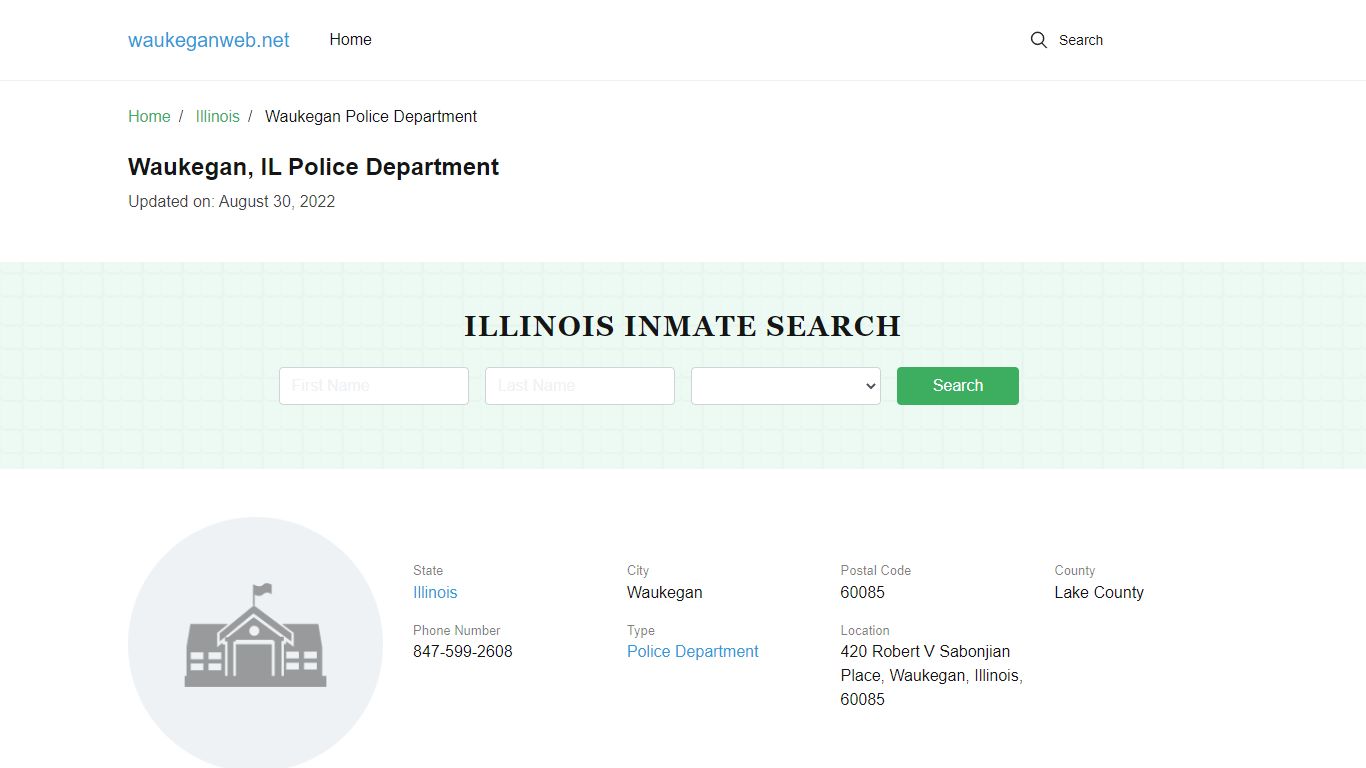 Waukegan, IL Police Contacts, Arrests, Inmates